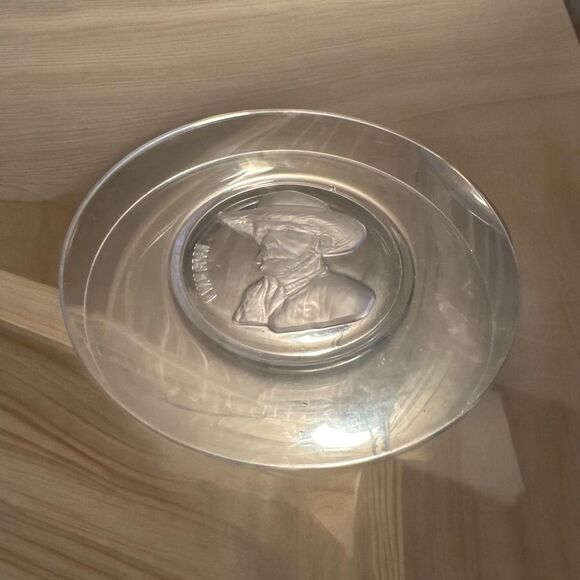 2 1969 Val St Lambert Old Masters Collection Crystal Plates Vincent Van Gogh - Picture 3 of 3